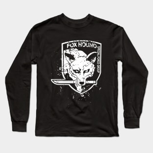 fox grunge hound Long Sleeve T-Shirt